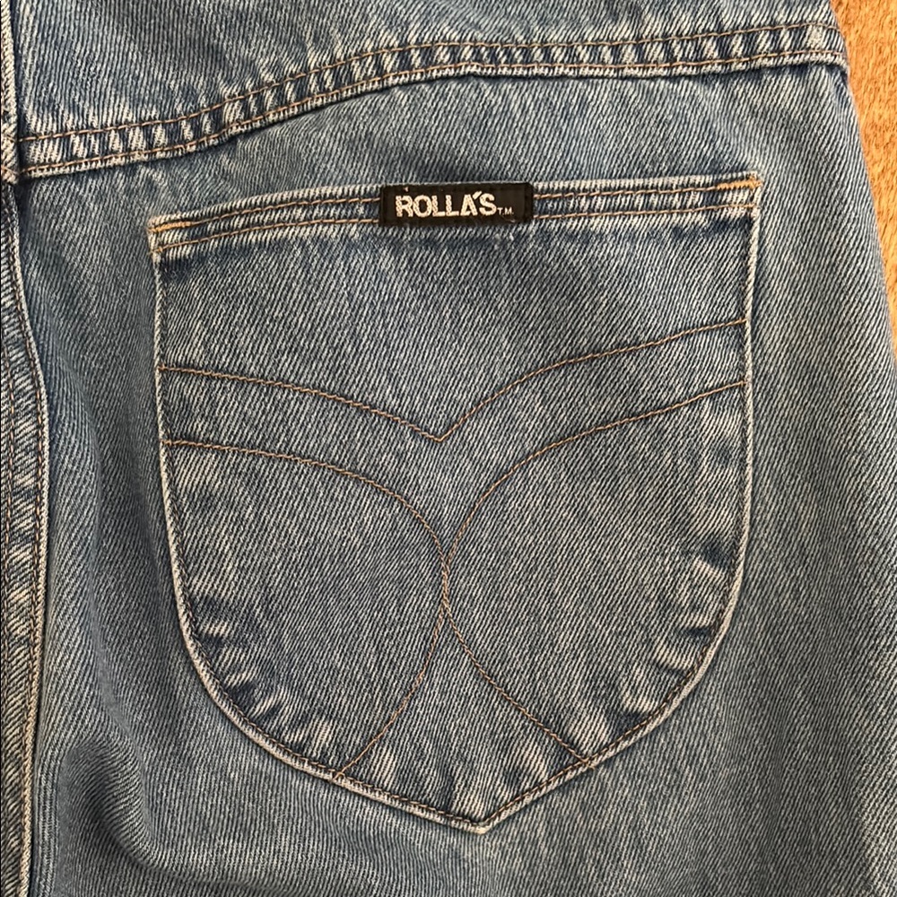 ROLLA'S Blue High Rise Jeans Classic Style - Picture 3 of 4